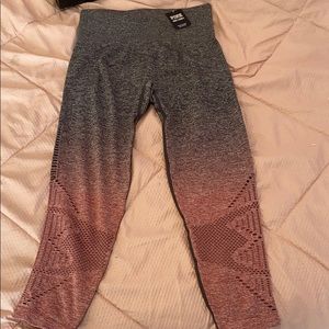 pink and grey leggings!!
